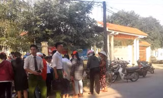 Khu vực phát hiện thi thể bé sơ sinh.