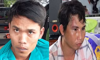 Đối tượng Phạm Út Lớn (trái) và Thái Quốc Thanh.