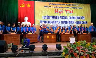 Hội thi tuyên truyền phòng, chống ma túy trong đoàn viên thanh niên là một trong những hoạt động thường niên của huyện Cam Lộ. Ảnh: T.Truyền