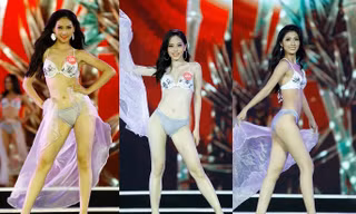 Thí sinh phía Bắc HHVN trình diễn bikini khoe vóc dáng nóng bỏng