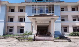 Bên trong hành lang bò vào tránh nắng trông rất nhếch nhác