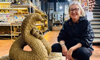 Hình ảnh linh vật rắn của nghệ nhân làng gốm 500 năm tuổi ở Hội An