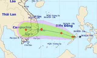 Dự báo đường di chuyển của áp thấp có khả năng mạnh lên thành áp thấp nhiệt đới, bão thời gian tới