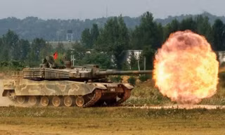 Xe tăng K2 thử nghiệm năm 2012. Ảnh: Bộ Quốc phòng Hàn Quốc 