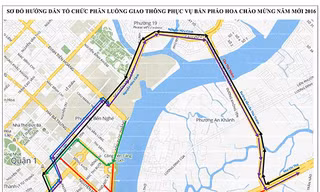 TP.HCM cấm xe nhiều tuyến đường phục vụ bắn pháo hoa 