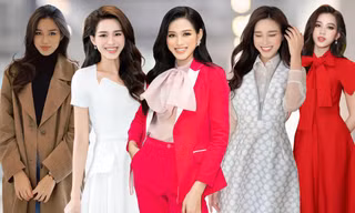 Gu thời trang công sở của Hoa hậu Đỗ Thị Hà: Thanh lịch, trẻ trung và hiện đại!
