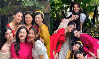 Dàn mỹ nhân Việt đọ sắc trong một khung hình: Tiểu Vy, Thùy Tiên, Tường San và ai nữa?