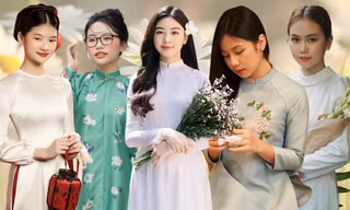 Con gái Quyền Linh chuẩn Hoa hậu tương lai, Bảo An được khen hết lời khi diện áo dài