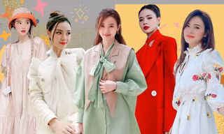 Đâu cần diện đồ xẻ bạo, Midu mặc kín cổng cao tường vẫn thu hút mọi ánh nhìn