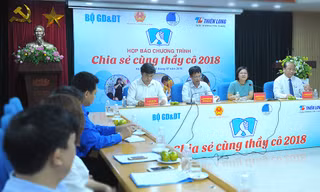 Chương trình họp báo có sự tham gia của lãnh đạo T.Ư Hội LHTN Việt Nam phối hợp với Bộ Giáo dục và Đào tạo, Bộ Lao động Thương binh và Xã hội, Tập đoàn Thiên Long