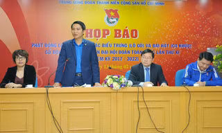 Họp báo phát động cuộc thi sáng tác biểu trưng và bài hát tuyên truyền Đại hội Đoàn XI
