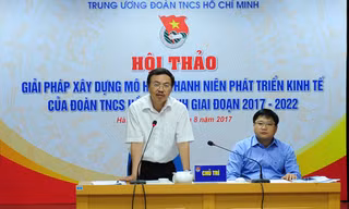 Ngày 22/8, tại Hà Nội, T.Ư Đoàn tổ chức Hội thảo Giải pháp xây dựng mô hình thanh niên phát triển kinh tế của Đoàn TNCS Hồ Chí Minh giai đoạn 2017-2022