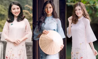 12 nữ sinh đẹp nhất Ngoại giao khoe sắc cố đô Hoa Lư