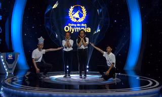 4 nhà leo núi mang đến điều đầu tiên xảy ra trong lịch sử Đường lên đỉnh Olympia. Ảnh: FB Đường lên đỉnh Olympia