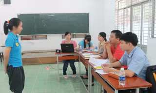 Sinh viên ĐHKHXH&NV TPHCM thi tuyển tham dự SV 2012. Ảnh: Thái Việt