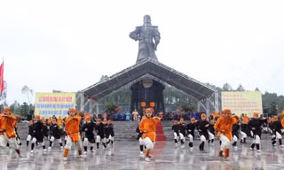 Tái hiện khí thế hào hùng của đoàn quân Tây Sơn "áo vải cờ đào"