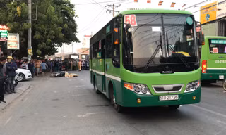 Hiện trường vụ tai nạn.