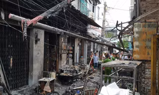 Hiện trường vụ cháy.