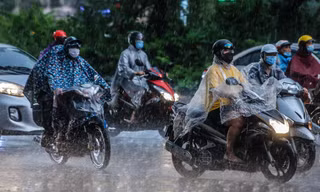 Miền Bắc đón mưa dông trong nhiều ngày tới