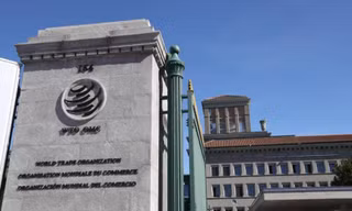 Trụ sở của WTO tại Thuỵ Sĩ. (Ảnh: Reuters)