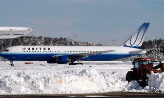 Một chiếc máy bay của hãng United Airlines