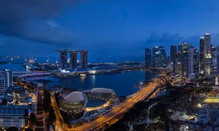 Vịnh Marina, Singapore nhìn từ xa