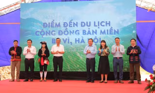 Hà Nội công bố điểm du lịch cộng đồng bản Miền
