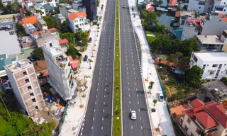 Cận cảnh đường 1.200 tỷ đồng ở quận Long Biên sắp về đích 