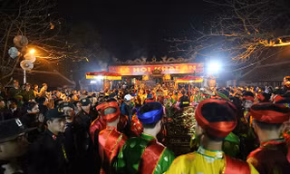 Lễ khai ấn đền Trần năm 2015. Ảnh: Hồng Vĩnh