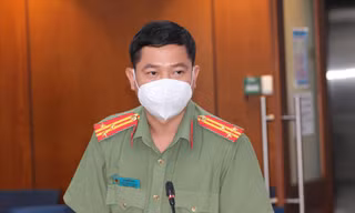  Ông Lê Mạnh Hà, Phó trưởng phòng Tham mưu Công an TPHCM 