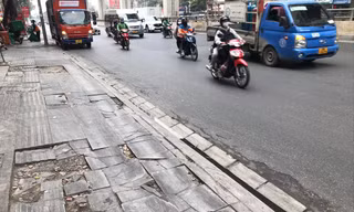 Lát đá vỉa hè ồ ạt, gây hệ lụy lâu dài 