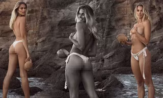 Loạt ảnh ngực trần 'bỏng mắt' của chân dài 9x Natalie Roser