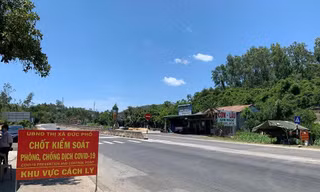 Chốt kiểm soát phòng, chống dịch COVID-19 trên địa bàn thị xã Đức Phổ, tỉnh Quảng Ngãi