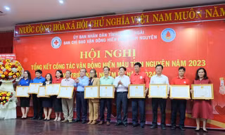 Quảng Ngãi tôn vinh nhiều cá nhân có thành tích xuất sắc trong phong trào hiến máu