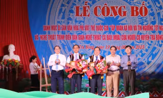Hai di sản văn hóa của người Cor được công nhận là Di sản văn hóa phi vật thể quốc gia