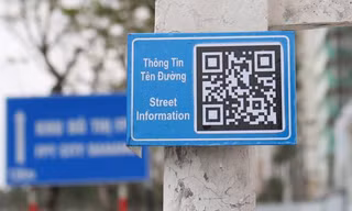 Quận Sơn Trà (TP Đà Nẵng) gắn mã QR tra cứu dữ liệu tên đường các tuyến đường ven biển. 
