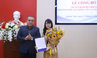 Quảng Ngãi có nữ Phó Giám đốc Sở Thông tin và Truyền thông