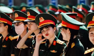 Rạng rỡ những 'bóng hồng' tham gia diễu binh mừng 80 năm Quốc khánh