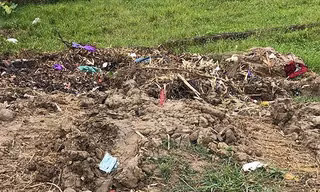 Nơi phát hiện thi thể bà D.