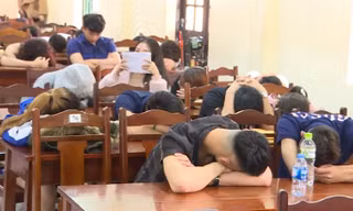 Các đối tượng được đưa về cơ quan điều tra. Ảnh: HYTV.