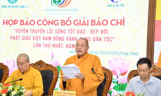 Phát động Giải báo chí toàn quốc về Phật giáo lần thứ nhất