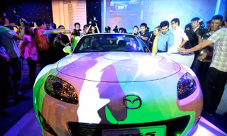 Chiếc xe Mazda trong lễ ra mắt