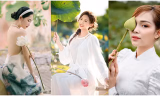 Ngắm sắc sen đầu mùa qua những tấm hình của giới trẻ