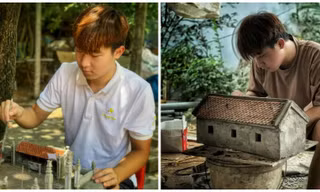 Lưu lại nếp nhà xưa qua những mô hình tiểu cảnh đậm chất làng quê Bắc bộ 