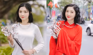 Hot girl xứ Nghệ là Hoa khôi Đại học Quốc gia Hà Nội khoe nét đẹp yêu kiều trong bộ ảnh du Xuân