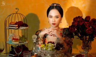 Hot girl xứ Nghệ quyến rũ trong concept 'Tiệc trà Châu Âu' ấn tượng
