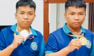 Nghị lực phi thường: Cặp song sinh vượt khó đoạt nhiều HCV toán học