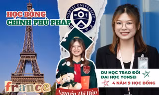 Sinh viên ngành Kinh tế Phát triển nhận học bổng của chính phủ Pháp khi còn ngồi trên giảng đường