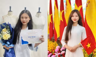 Sinh viên Thiết kế thời trang Nguyễn Thị Vân Anh với ước mơ thời trang bền vững, mang bản sắc Việt vươn tầm quốc tế