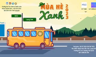 ‘Mùa Hè Xanh 2023’: Tuổi trẻ Đại học Kinh tế Quốc dân giục giã bước chân lên đường